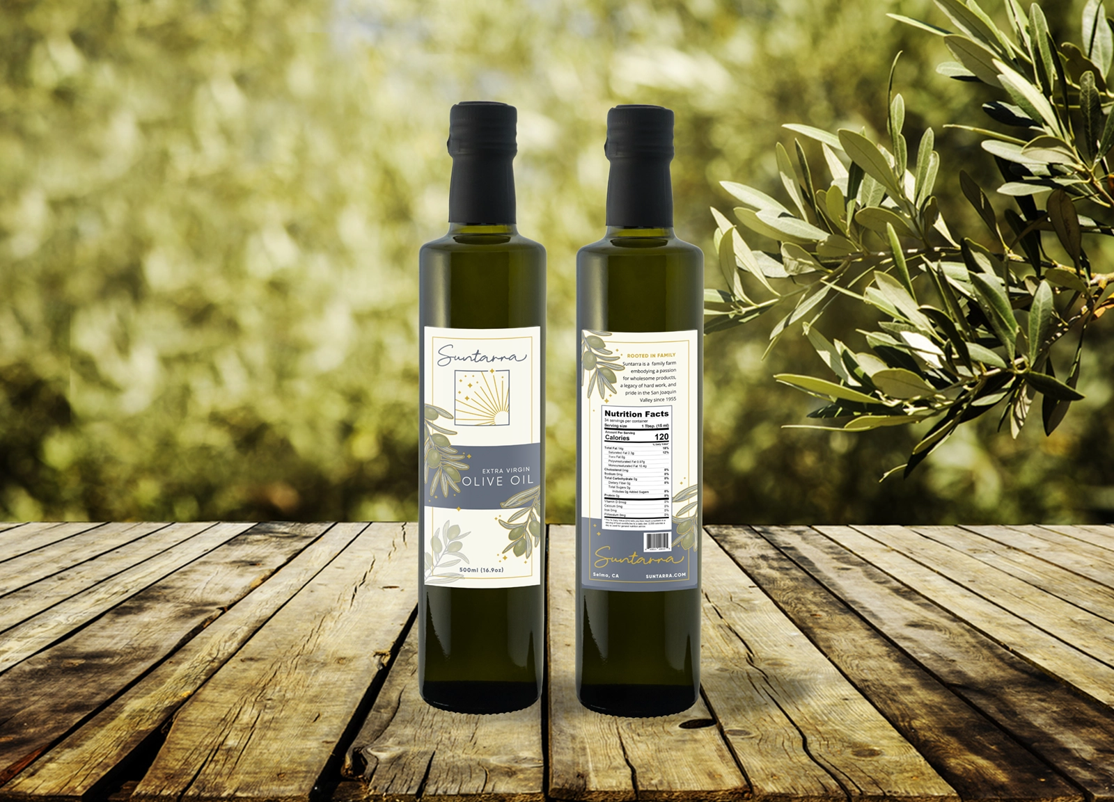 Suntarra Olive Oil Bottles